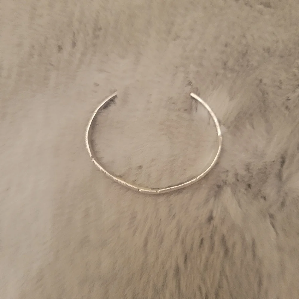 Silver Feather Bracelet